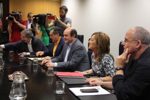 Reunión de EAJ-PNV con EH Bildu