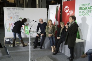 Joseba Agirretxea y  Mª Eugenia Iparragirre en Tolosa