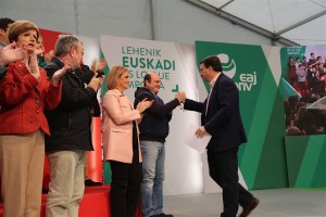 Mitin en Basauri - Aitor Esteban, Andoni Ortuzar