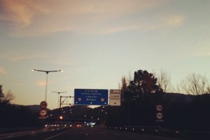 Aitor Esteban #DesdeDentro | Nos vamos a Madrid bajo un estupendo atardecer. Aprovechamos el viaje para preparar el debate de 'La Sexta Noche' en el que vamos a participar sobre las 23:50 h.