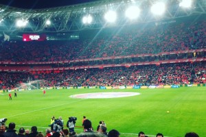 Aitor Esteban #DesdeDentro | A punto de empezar el partido en San Mamés. Aupa Athletic!