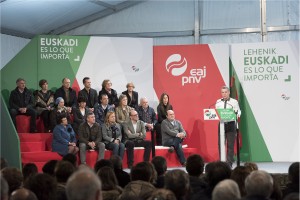 Mitina Donostian - Iñigo Urkullu, Andoni Ortuzar, Joseba Agirretxea