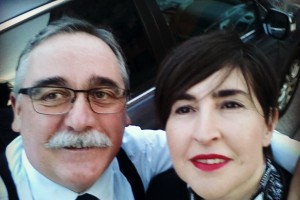 José María Cazalis #barrutik | María Dolores Etxano eta niok, salitredun hautagaiak, elegante-elegante, Azkuna Zentruko ekitalderuntz...