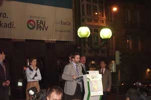 24052004 EAJ PNV, que concurrirá a las próximas europeas formando la coalición Galeusca bajo el lema Una estrella para Euskadi