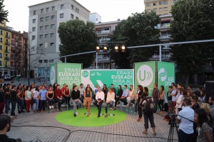 Iñigo Urkullu con EGI. Bilbao-San Francisco 