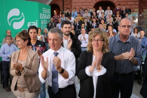 Urkullu, Egibar en Eibar. Mitin