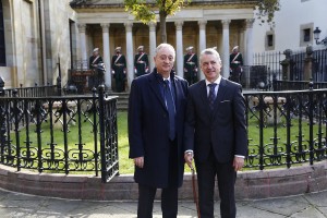 Javier Leoz, concejal Iruña e Iñigo Urkullu