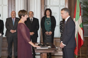 Los consejeros del Gobierno Vasco toman posesión de sus cargos