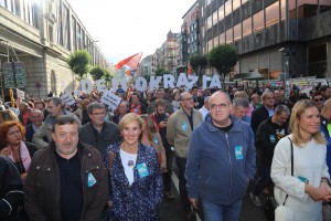 EAJ-PNV en la manifestación de Gure Esku Dago en apoyo al referéndum en Catalunya