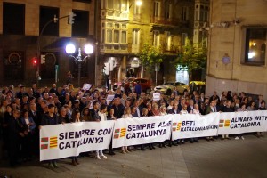 Concentración de la Asamblea Nacional contra el 155 y las detenciones