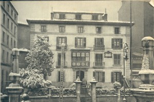 Foto antigua de la casa originaria de Sabino Arana nevada I