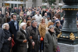 Bilbao: Concentración en repulsa por el asesinato de Inazio Uria 