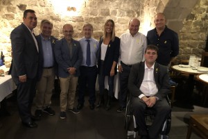 Andoni Ortuzar eta Joseba Aurrekoetxea EAJ PNVren ordezkariak 2018ko Diada ekitaldietan