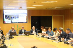 Andoni Ortuzar e Iñigo Urkullu en la reunión de inicio de curso parlamentario