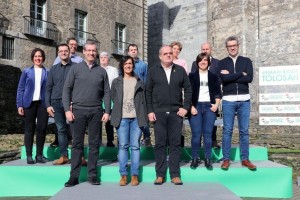 Olatz Peon, Markel Olano, Joseba Egibar. Presentación de la candidatura de Tolosa