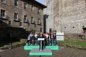 Olatz Peon, Markel Olano, Joseba Egibar. Presentación de la candidatura de Tolosa