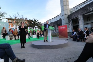 Mitina. Joseba Agirretxea, Maribel Vaquero, Joseba Egibar, Maite Peña. Errenteria