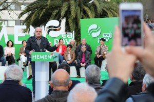 Mitina. Joseba Agirretxea, Maribel Vaquero, Joseba Egibar, Maite Peña. Errenteria