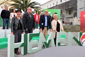 Mitina. Joseba Agirretxea, Maribel Vaquero, Joseba Egibar, Maite Peña. Errenteria