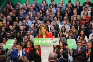 Mitin Bilbao. Almudena Otaola, Maribel Vaquero, Aitor Esteban, Iñigo Urkullu, Andoni Ortuzar