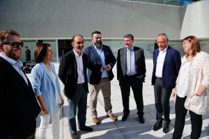 CEUS Europako Hauteskundeetarako Koalizioaren aurkezpena  Izaskun Bilbao Barandica (EAJ-PNV), Luis Padilla (CC), Juan Carlos Piñeiro (CxG), Daniel Innerarity (GB), María del Mar Llaneras (El Pi) y Llu