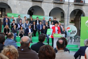 Mitin Azpeitia. Amaia Etxebarria, Markel Olano, Joseba Egibar, Izaskun Bilbao Barandica	