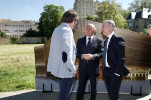 Auditorioari buruzko ekitaldia. Gorka Urtaran, Ramiro Gonzalez, Iñigo Urkullu