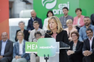 Mitin Donostia. Eneko Goia, Eider Mendoza, Markel Olano, Iñigo Urkullu, Andoni Ortuzar