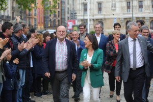 Mitin Bilbao. Izaskun Bilbao Barandica, Iñigo Urkullu, Andoni Ortuzar