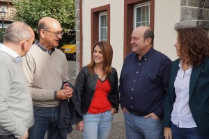 Andoni Ortuzar en la Feria Ganadera de Urkabustaiz