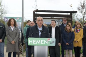 10N Acto movilidad y medio ambiente Aitor Esteban, Mikel Legarda