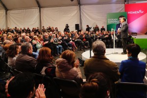 10N Mitin cierre campaña. Andoni Ortuzar, Iñigo Urkullu, Aitor Esteban, Almudena Otaola, Maribel Vaquero