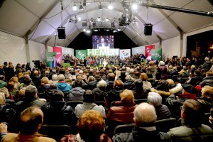 10N Mitin cierre campaña. Andoni Ortuzar, Iñigo Urkullu, Aitor Esteban, Almudena Otaola, Maribel Vaquero