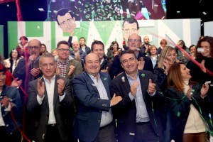 10N Mitin cierre campaña. Andoni Ortuzar, Iñigo Urkullu, Aitor Esteban, Almudena Otaola, Maribel Vaquero