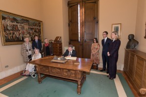 Homenaje a los Lehendakaris del exilio José Antonio Aguirre y Jesús Mª Leizaola