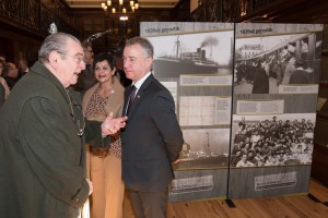 Homenaje a los Lehendakaris del exilio José Antonio Aguirre y Jesús Mª Leizaola