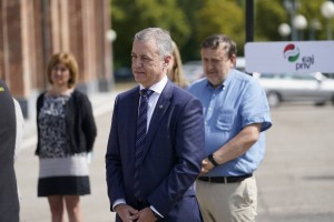 Acto sectorial Industria. Iñigo Urkullu, Arantxa Tapia.