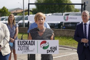 Acto sectorial Industria. Iñigo Urkullu, Arantxa Tapia.