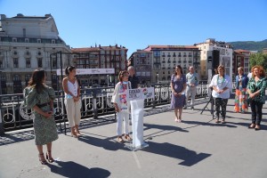 Acto sectorial Igualdad. Inmaculada Boneta, Maitane Ipiñazar, Iñigo Urkullu