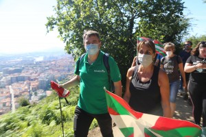 Subida a Zaldiaran, Ernio y Serantes Iñigo Urkullu, Bakartxo Tejeria, Leixuri Arrizabalaga