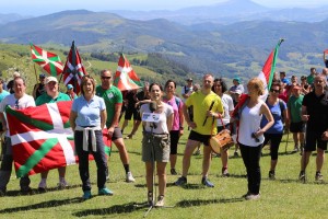 Subida a Zaldiaran, Ernio y Serantes Iñigo Urkullu, Bakartxo Tejeria, Leixuri Arrizabalaga