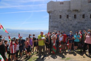 Subida a Zaldiaran, Ernio y Serantes Iñigo Urkullu, Bakartxo Tejeria, Leixuri Arrizabalaga