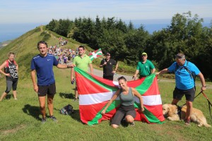 Subida a Zaldiaran, Ernio y Serantes Iñigo Urkullu, Bakartxo Tejeria, Leixuri Arrizabalaga