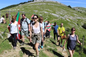 Zaldiaran, Ernio eta Serantesera igoera. Iñigo Urkullu, Bakartxo Tejeria, Leixuri Arrizabalaga