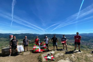 Subida a Zaldiaran, Ernio y Serantes Iñigo Urkullu, Bakartxo Tejeria, Leixuri Arrizabalaga