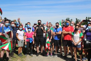 Subida a Zaldiaran, Ernio y Serantes Iñigo Urkullu, Bakartxo Tejeria, Leixuri Arrizabalaga