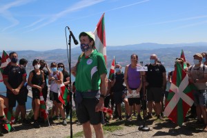 Zaldiaran, Ernio eta Serantesera igoera. Iñigo Urkullu, Bakartxo Tejeria, Leixuri Arrizabalaga