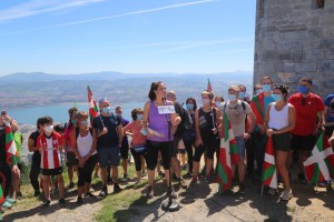 Subida a Zaldiaran, Ernio y Serantes Iñigo Urkullu, Bakartxo Tejeria, Leixuri Arrizabalaga