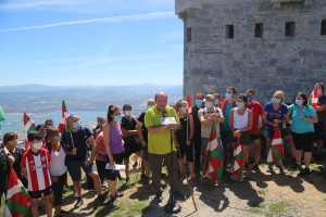 Subida a Zaldiaran, Ernio y Serantes Iñigo Urkullu, Bakartxo Tejeria, Leixuri Arrizabalaga