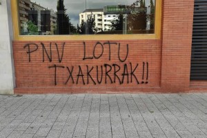 Pintadas en Batzoki de Gasteiz Erdialde y Amurrio